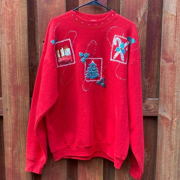 Fruit Of The Loom Christmas Sweater Size XL - Picture 1 of 6